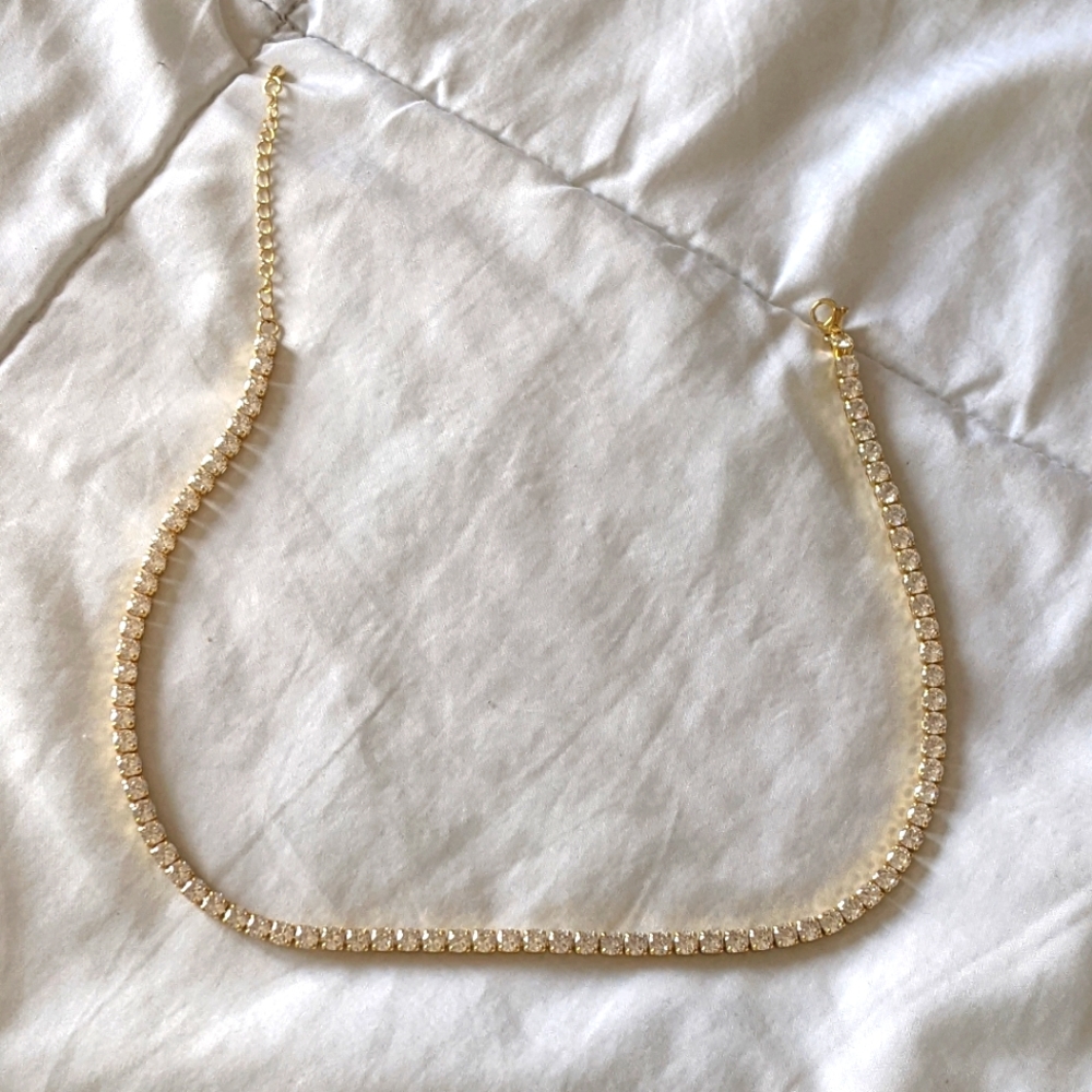 Baldwin CZ 24k Gold-Filled Necklace